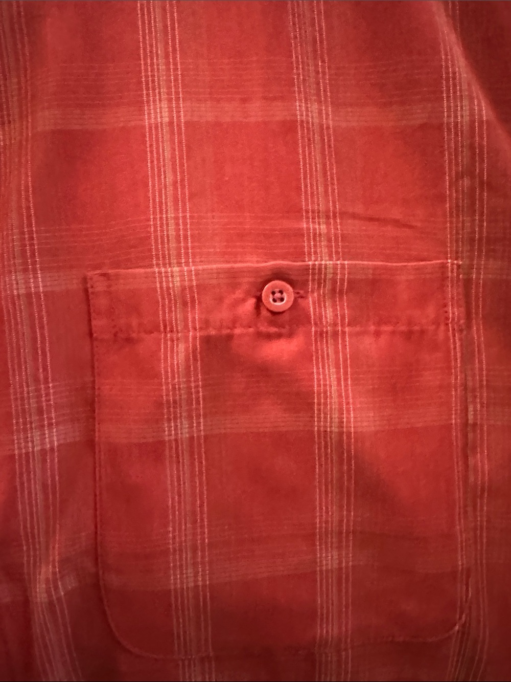 Haggar Red Plaid Short-Sleeve Button-Down Shirt - Picture 3 of 4